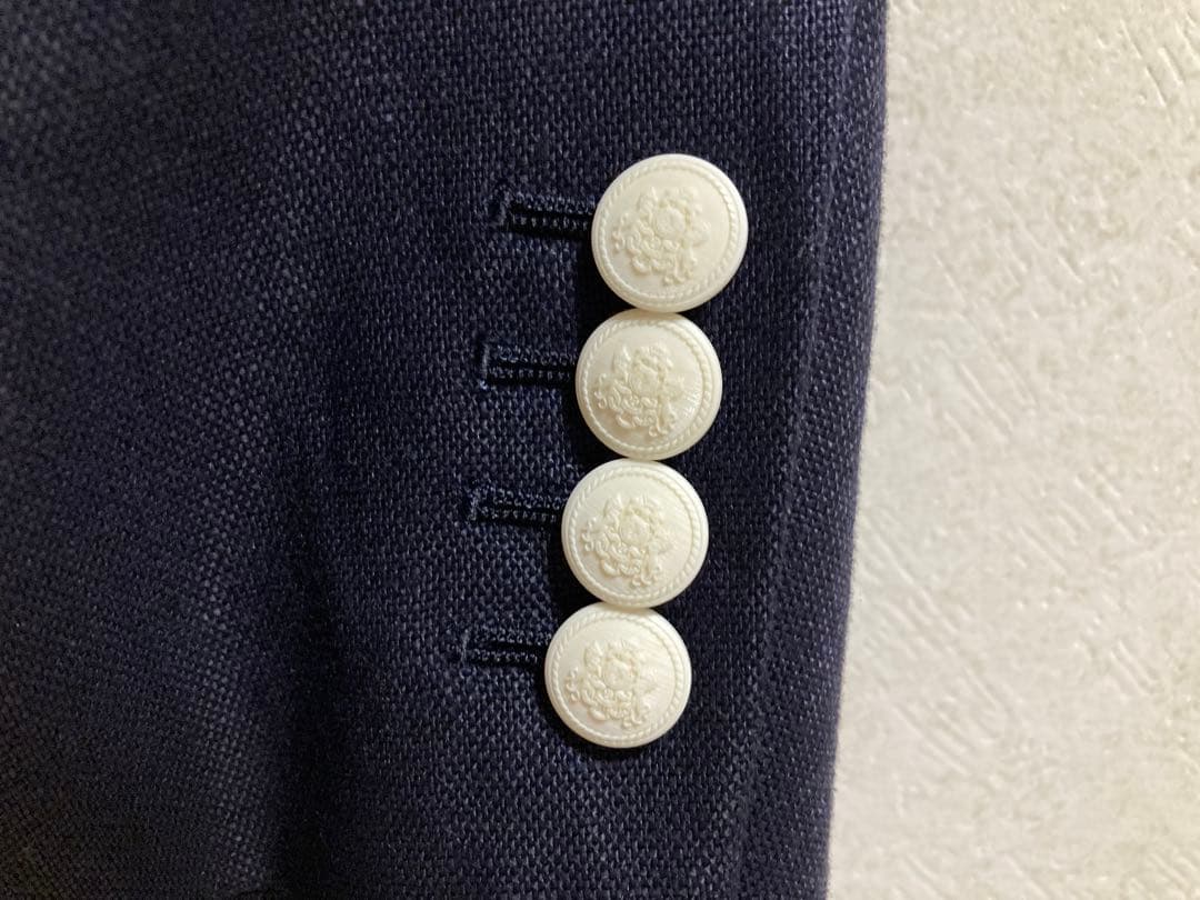 未着用 United arrows リネン ブレザー ネイビー ジャケット 40