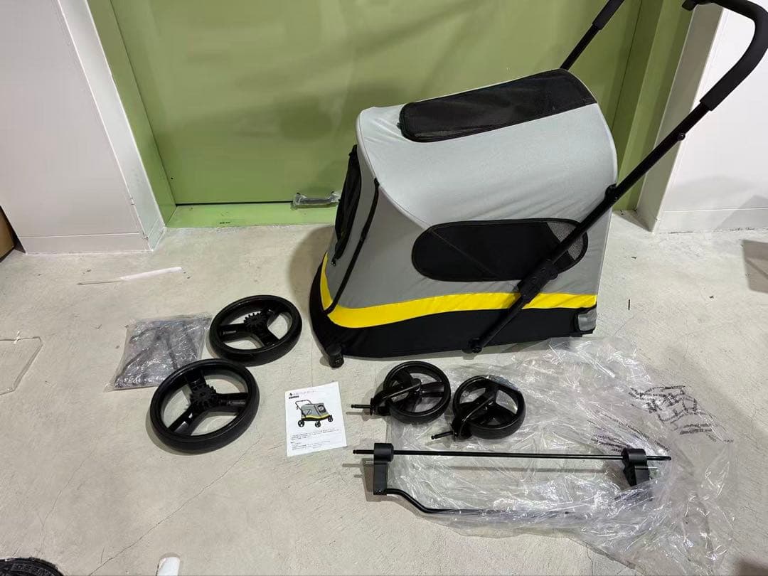 ペットカート大型犬 折りたたみ 中型犬4輪 耐荷重60kg 大型犬対応 軽量