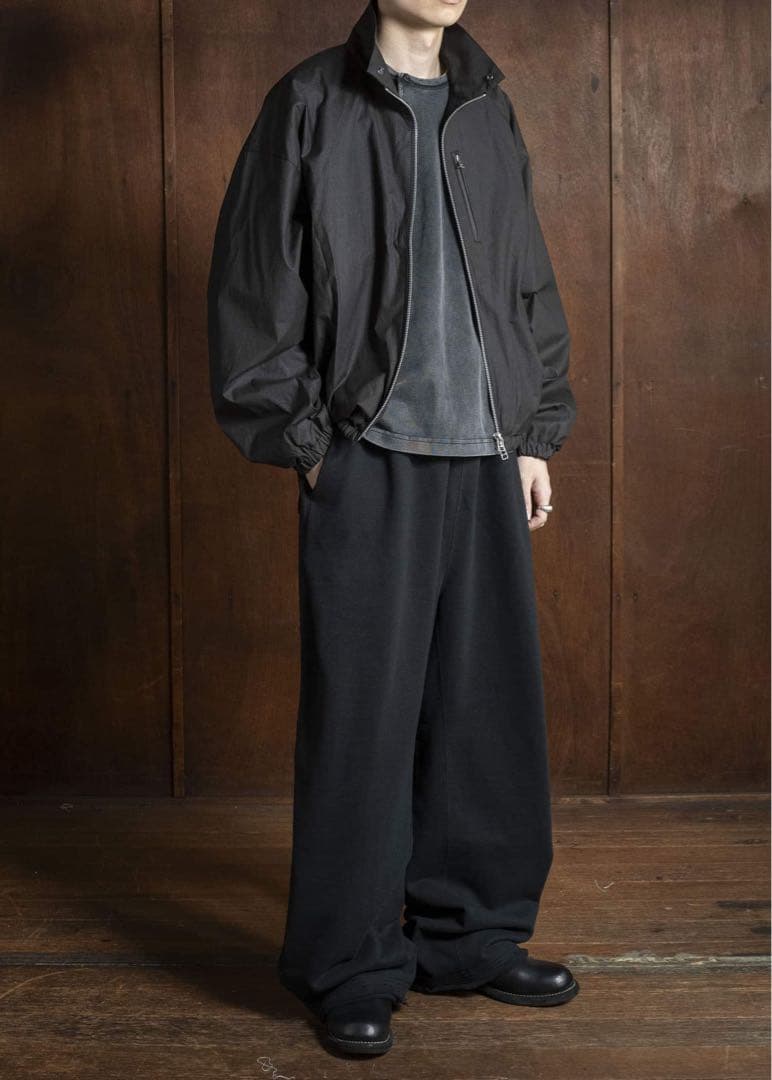 ジャケット・アウター BIBLIOTHERK DRAPED BLOUSON BLACK