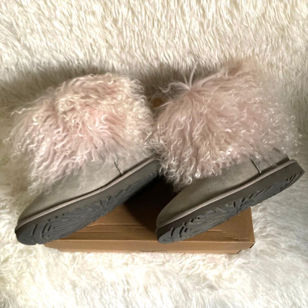 ＊Ｕ＊ UGG ムートンブーツ　ボア　ファー　保存箱付き　23cm