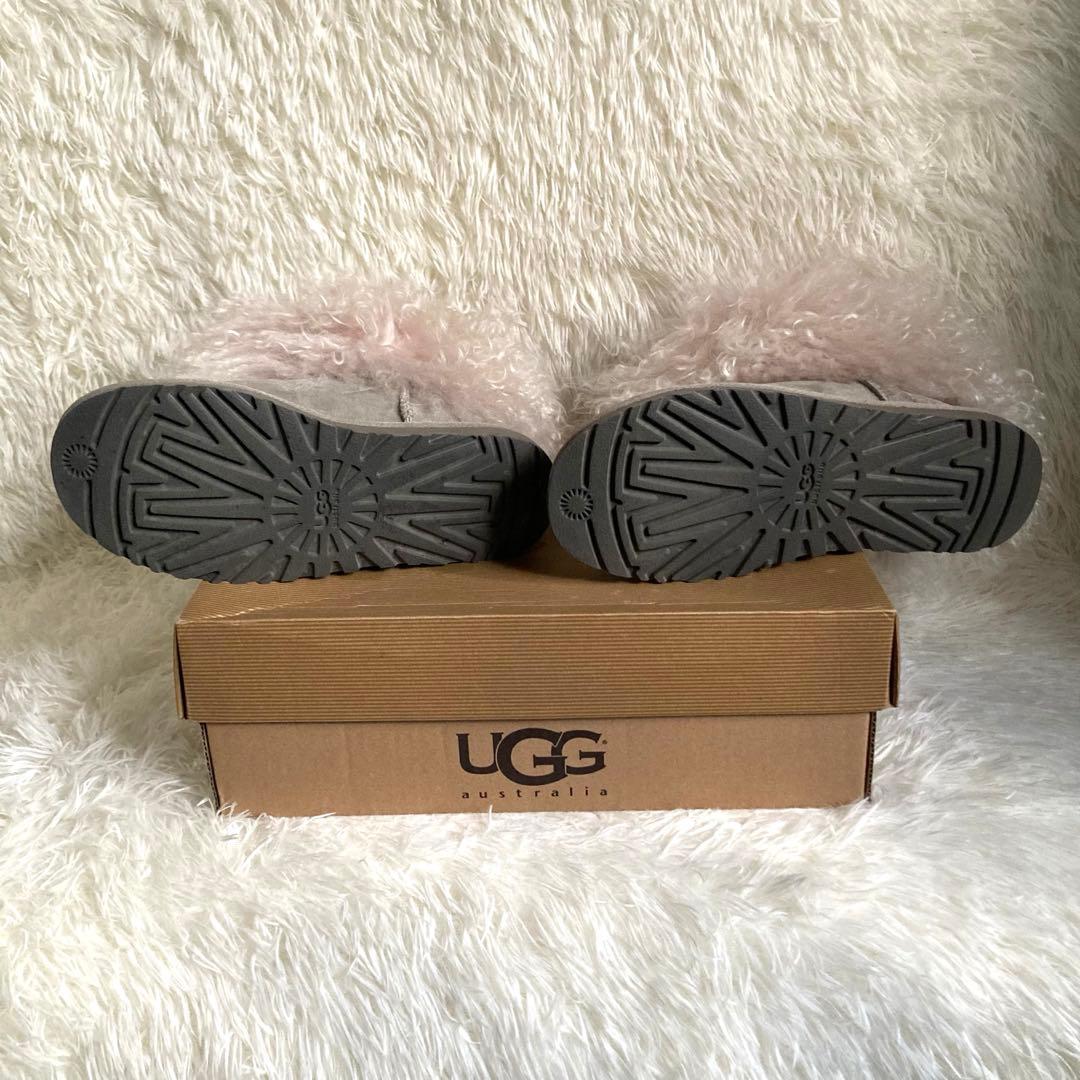 ＊Ｕ＊ UGG ムートンブーツ　ボア　ファー　保存箱付き　23cm