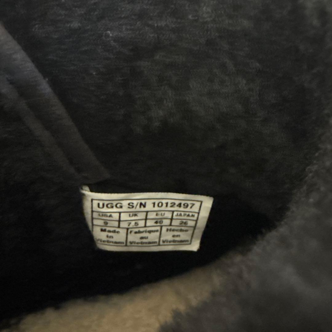 UGG ブラックムートンブーツ 26㌢