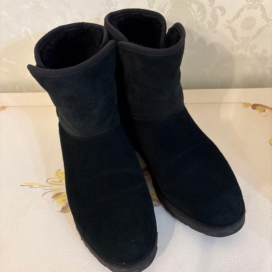 UGG ブラックムートンブーツ 26㌢