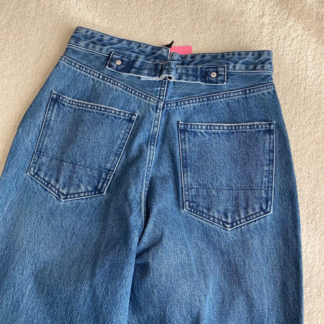専用　新品 定価3万 woadblue ハイウエスト セミワイド フレアデニム