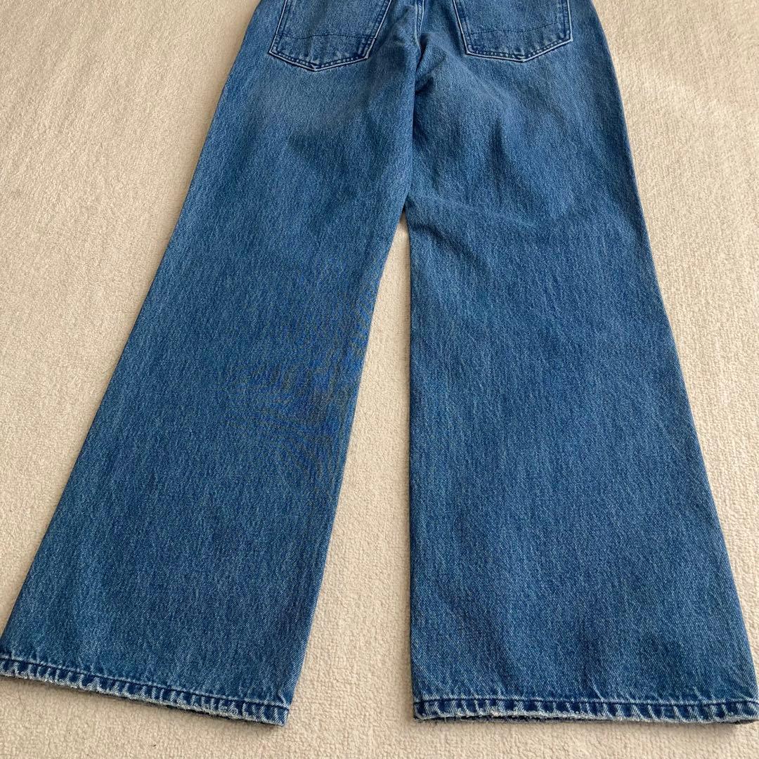 専用　新品 定価3万 woadblue ハイウエスト セミワイド フレアデニム