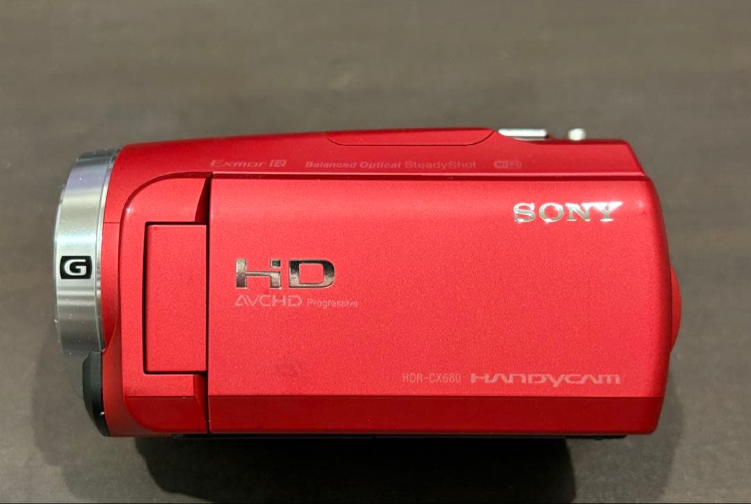 Sony HDR-CX680 レッド ビデオカメラ本体　NP-FV100A