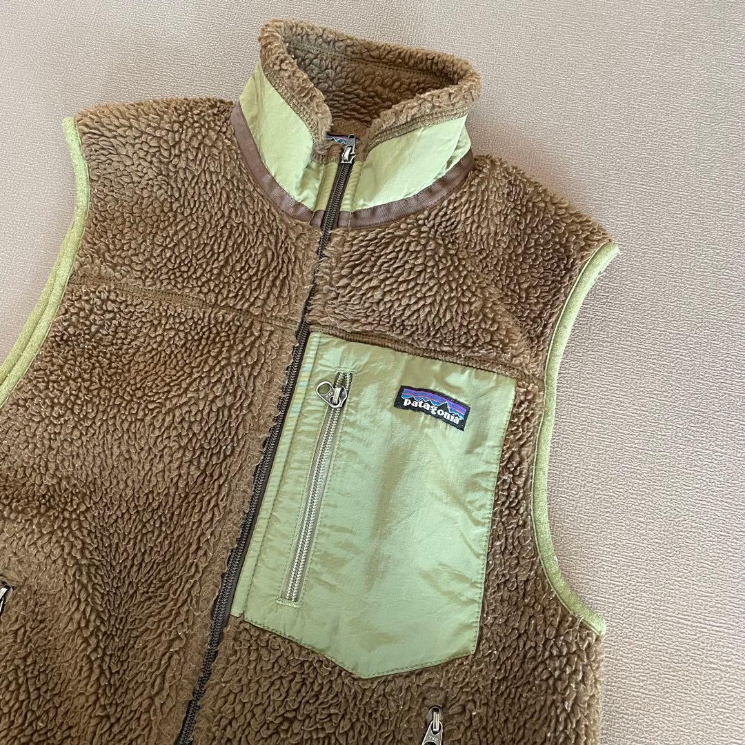 Patagonia ブラウン/ライトグリーン/モスグリーン　レトロx