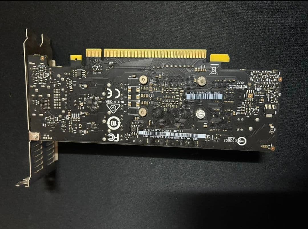 MSI GTX1050 Ti 4GB LP デュアルファン グラボ 中古品