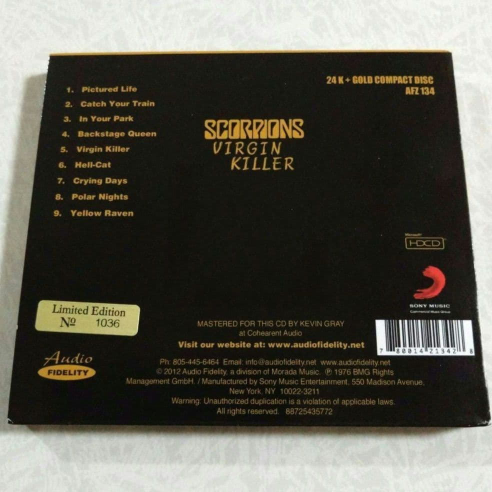 Virgin Killer/SCORPIONS　24KT＋GOLD