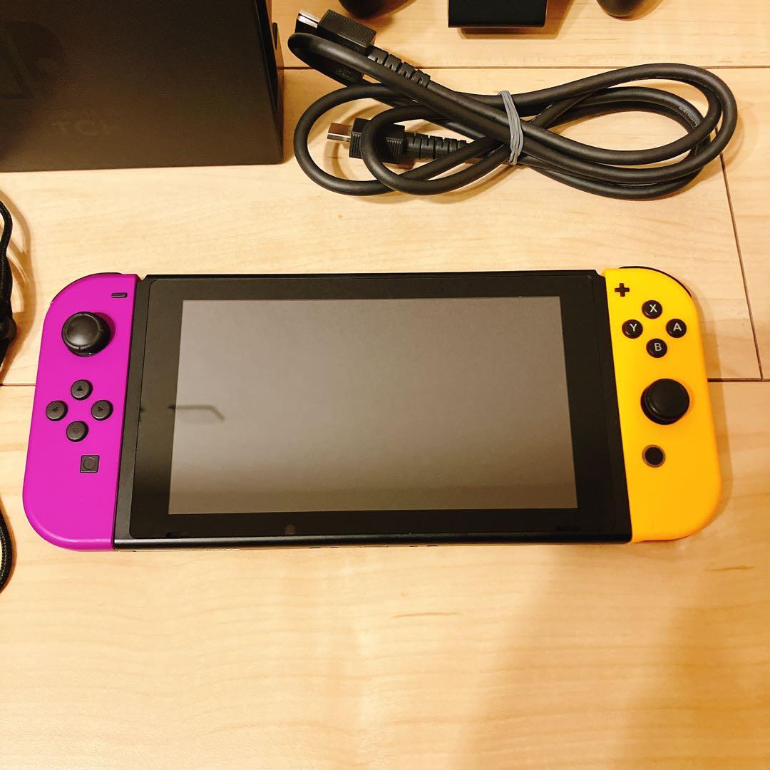 Nintendo Switch 本体 紫/黄色 Joy-Con
