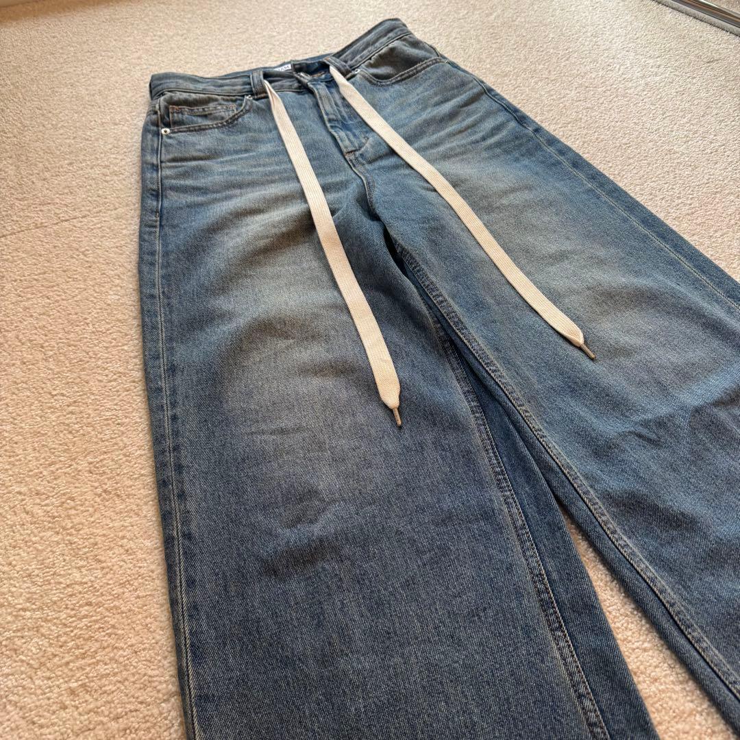 Plage R’IAM SUPER LOOSE デニム 34 サックスブルー