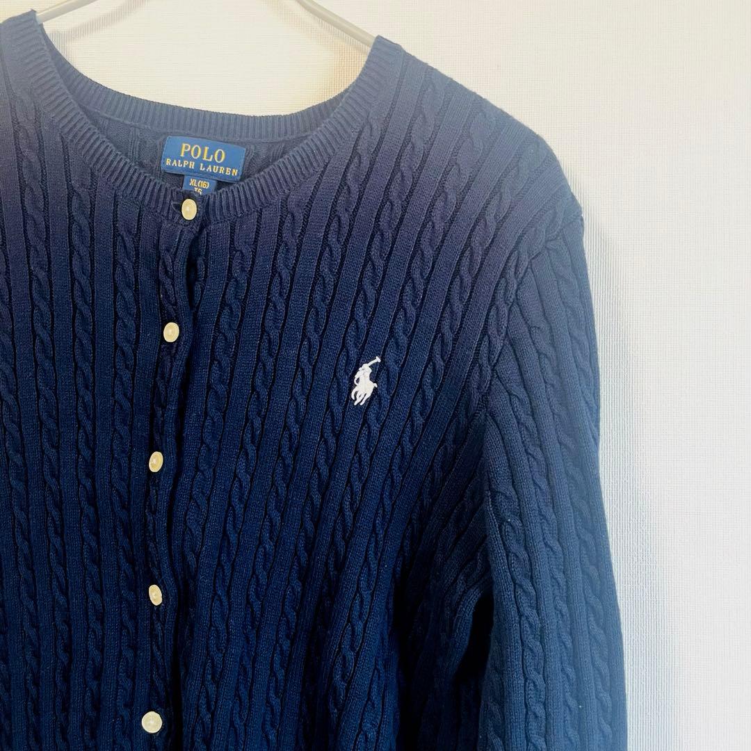 ralph lauren kids ミニケーブル コットン カーディガン キッズ