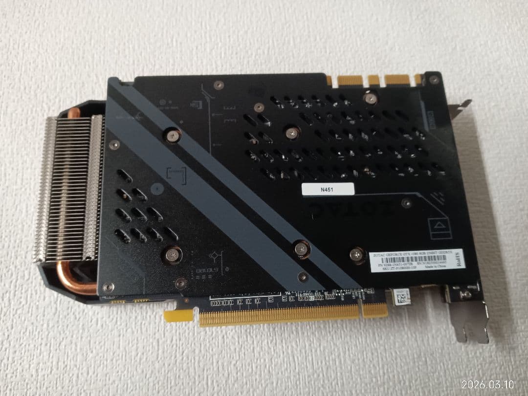 ︙ ZOTAC GTX 1080 8GB グラフィックボード