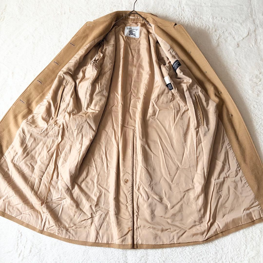 6222 美品✨ バーバリーズ バルマカンコート カシミヤ混 キャメル 11