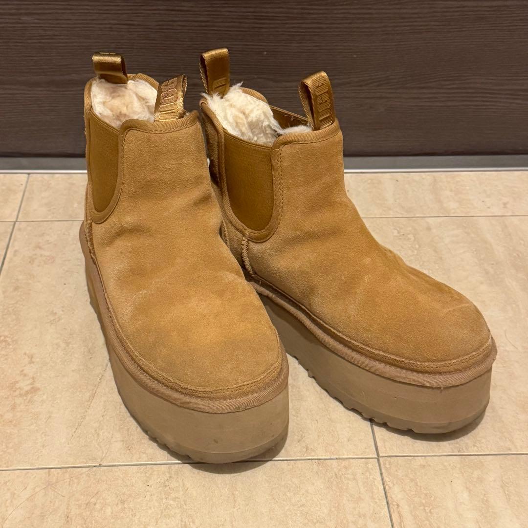 確実正規品 UGG ムートンブーツ 24cm 厚底