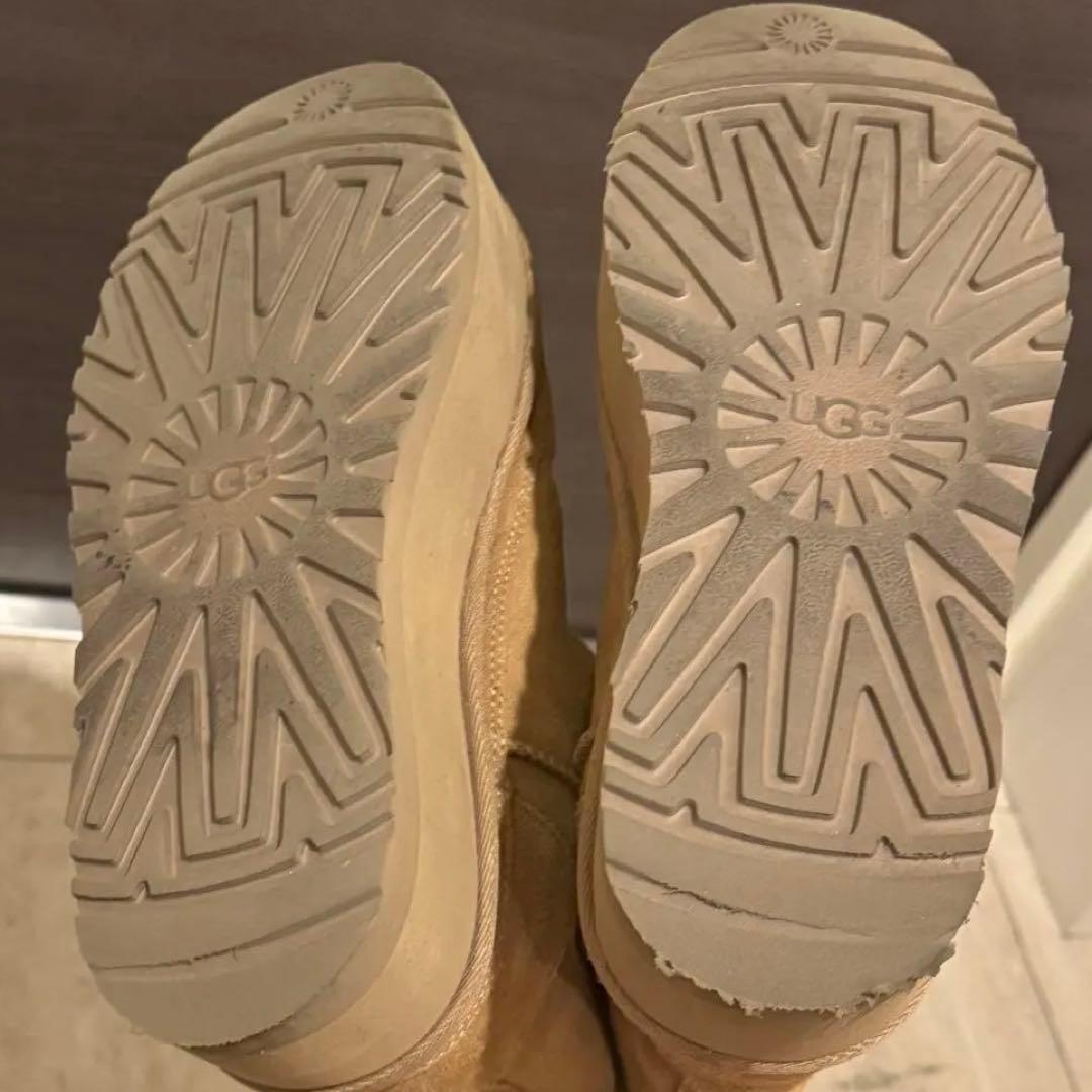 確実正規品 UGG ムートンブーツ 24cm 厚底