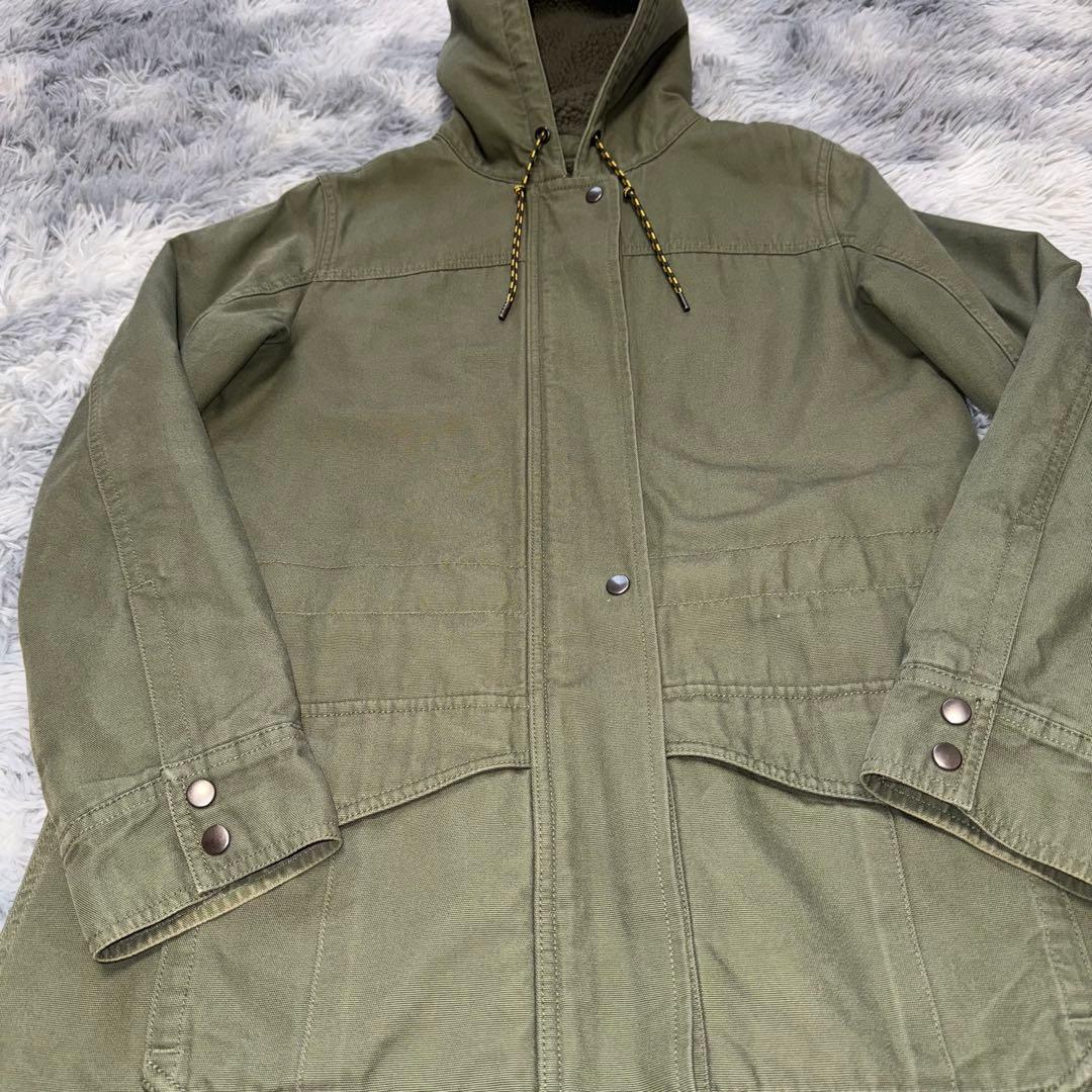 Patagonia モッズコート レディース 裏起毛カーキ XS