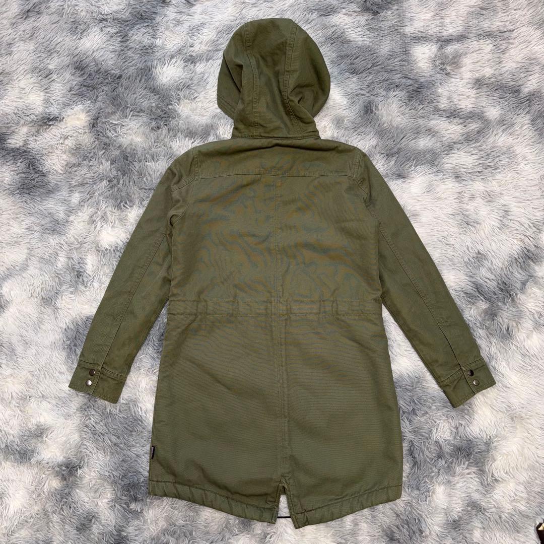 Patagonia モッズコート レディース 裏起毛カーキ XS