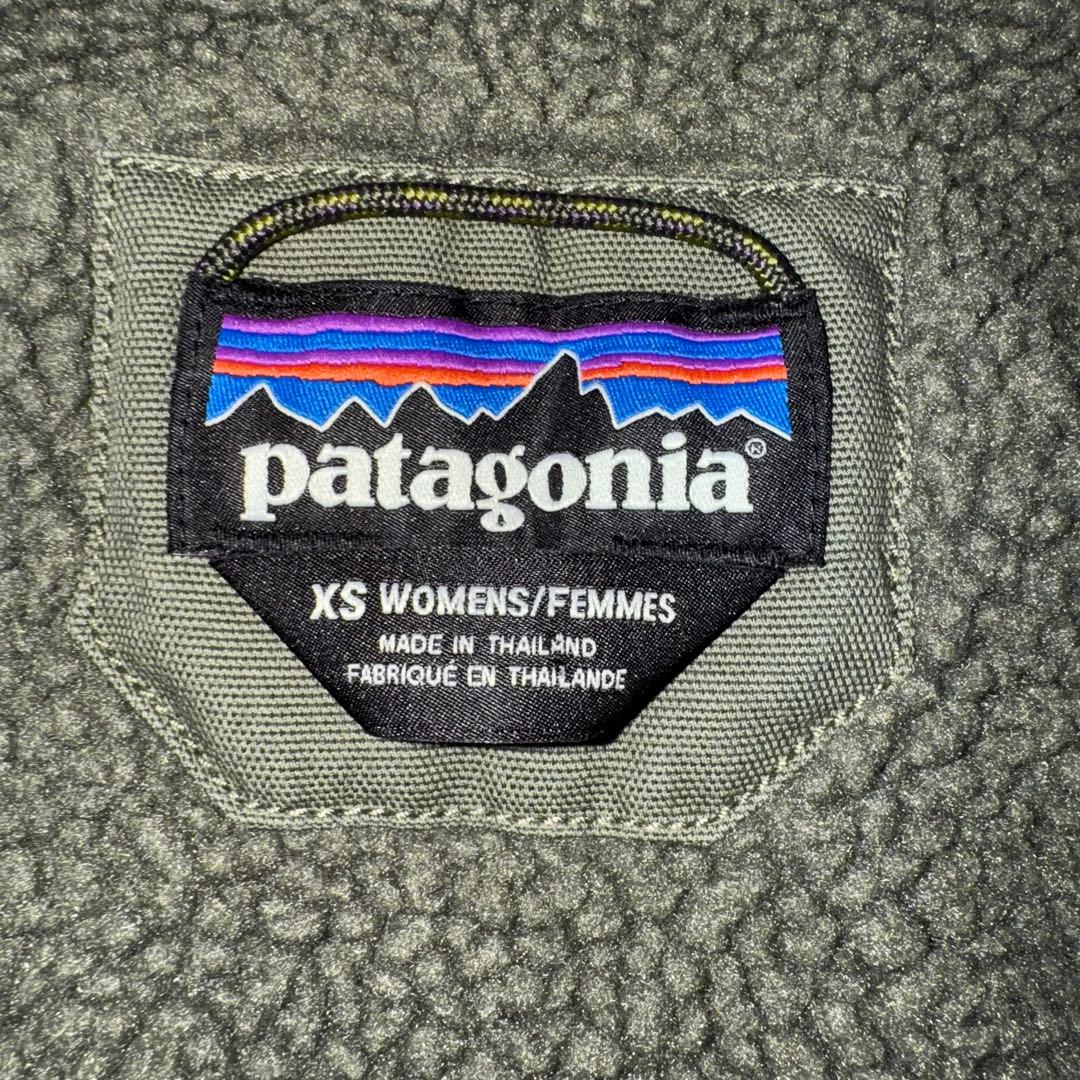 Patagonia モッズコート レディース 裏起毛カーキ XS