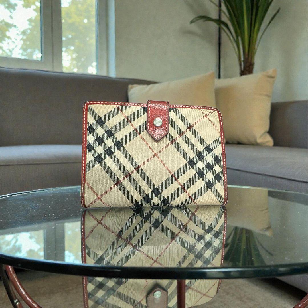 BURBERRY BLUE LABEL 二つ折り財布 ノバチェック 財布
