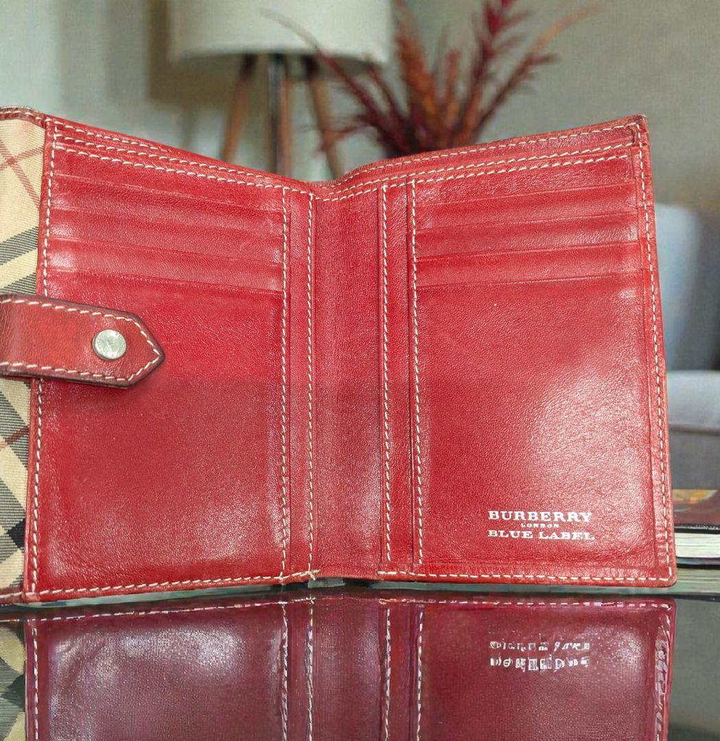 BURBERRY BLUE LABEL 二つ折り財布 ノバチェック 財布