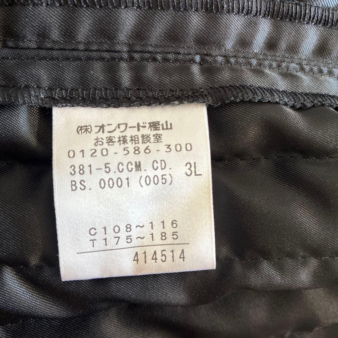 CK  トレンチコート インナー付　ブラックsize3L