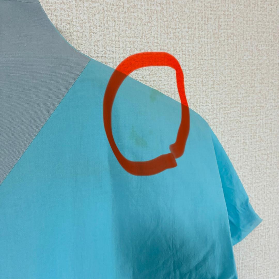 ISSEY MIYAKE イッセイミヤケ 半袖 ワンピース 水色