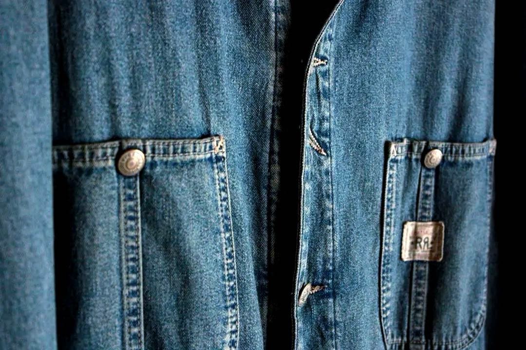 【USA製】三つ星 RRL デニムカバーオール 実寸XL相当 チョアコート