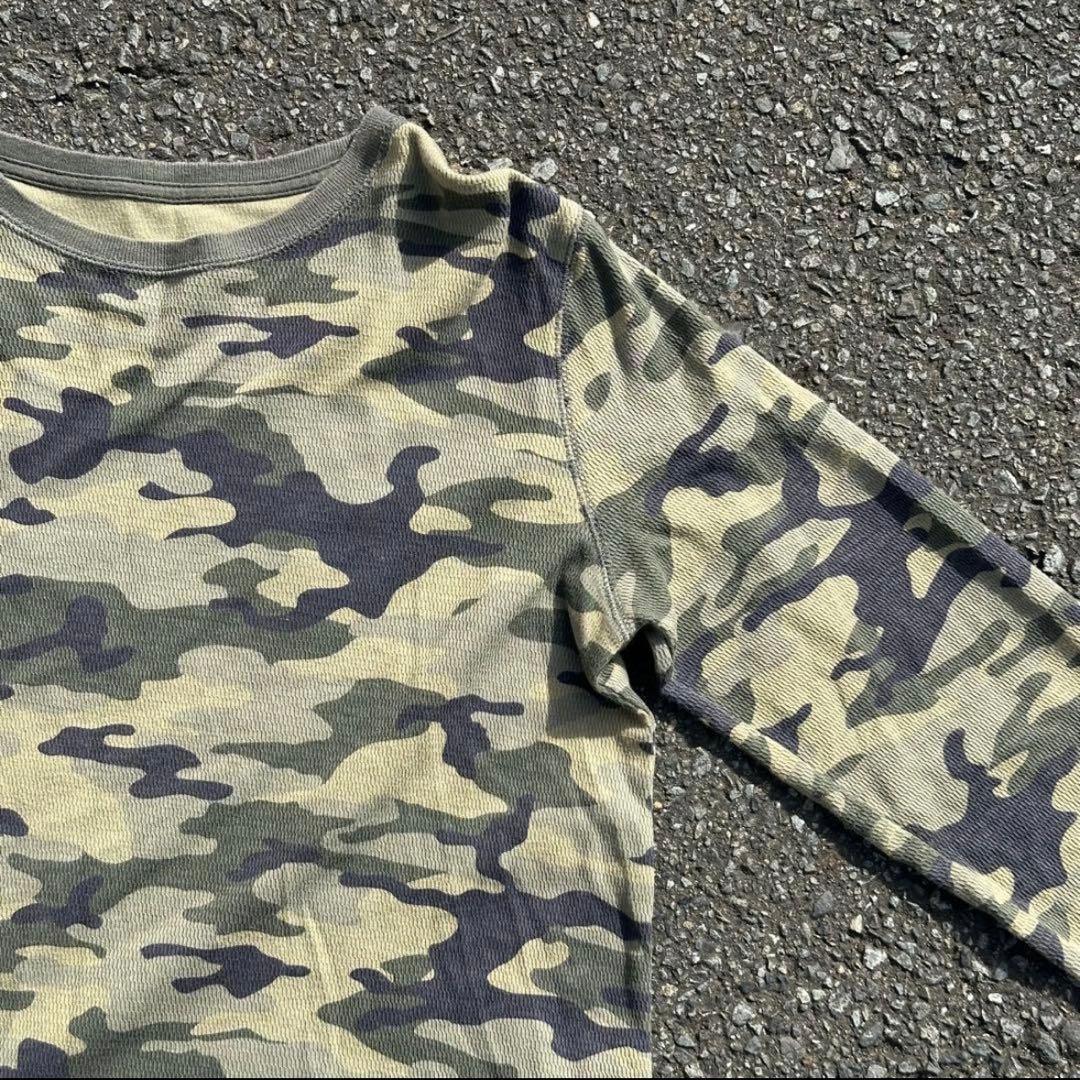 【GAP】サーマル ワッフル ロンt カモ　迷彩　GAP KIDS