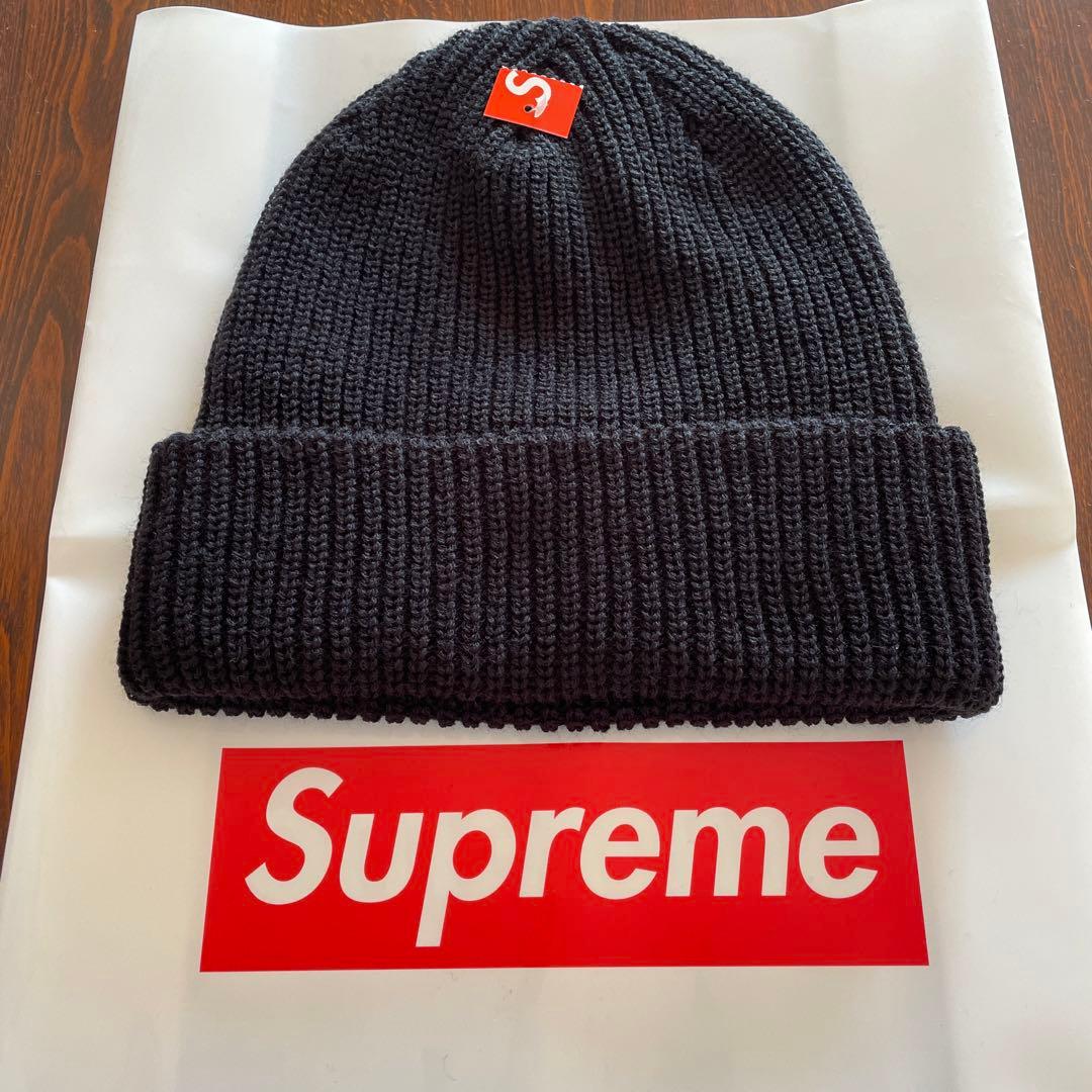 Supreme Loose Gauge Beanie Black 黒 ブラック