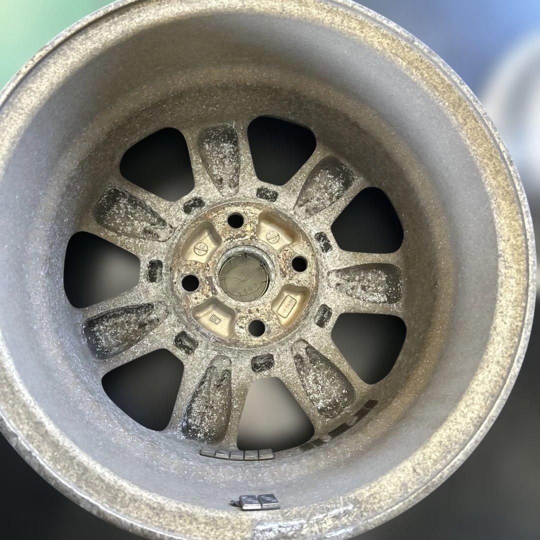 中古アルミ14x5.5マツダ純正メッキ　　4本セット