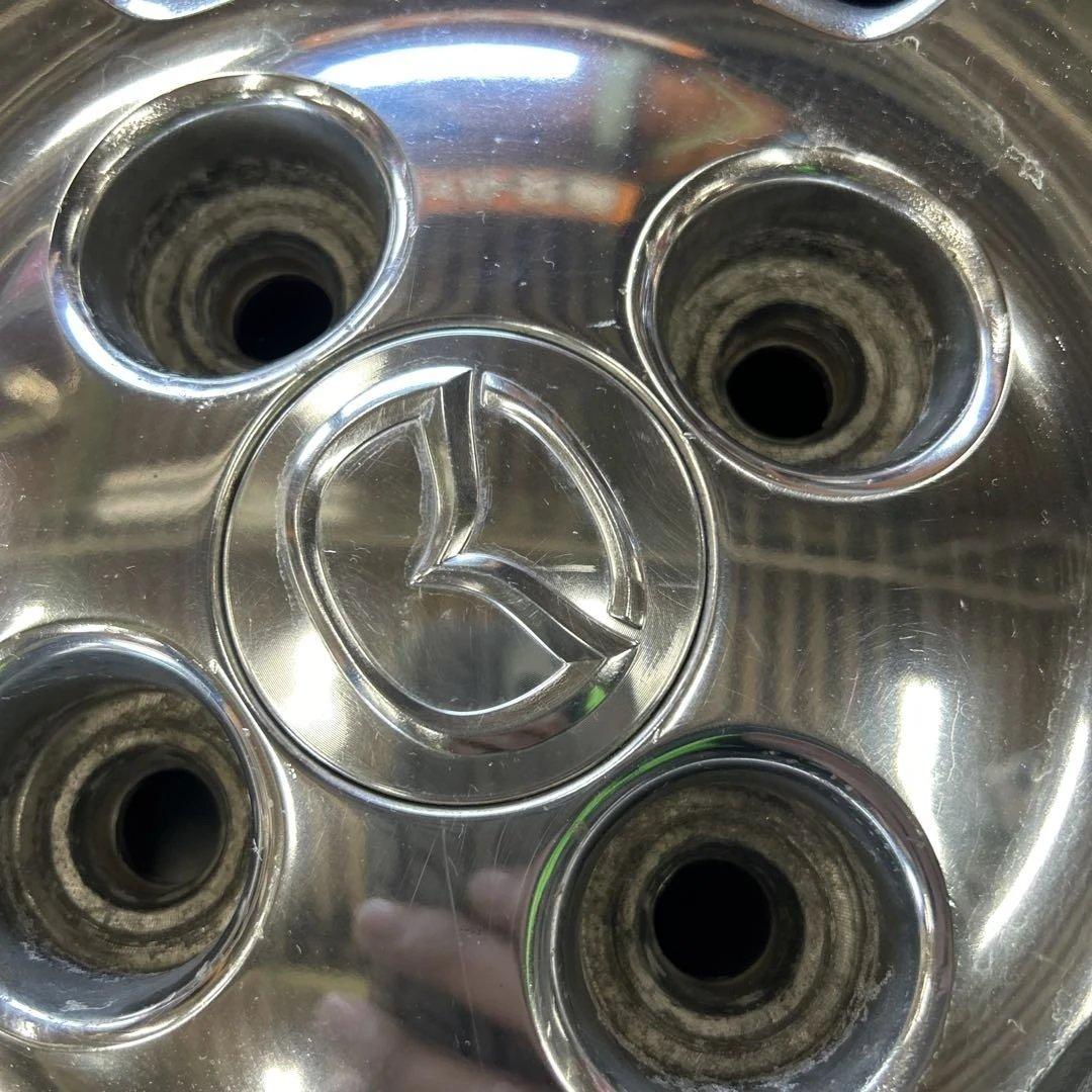 中古アルミ14x5.5マツダ純正メッキ　　4本セット