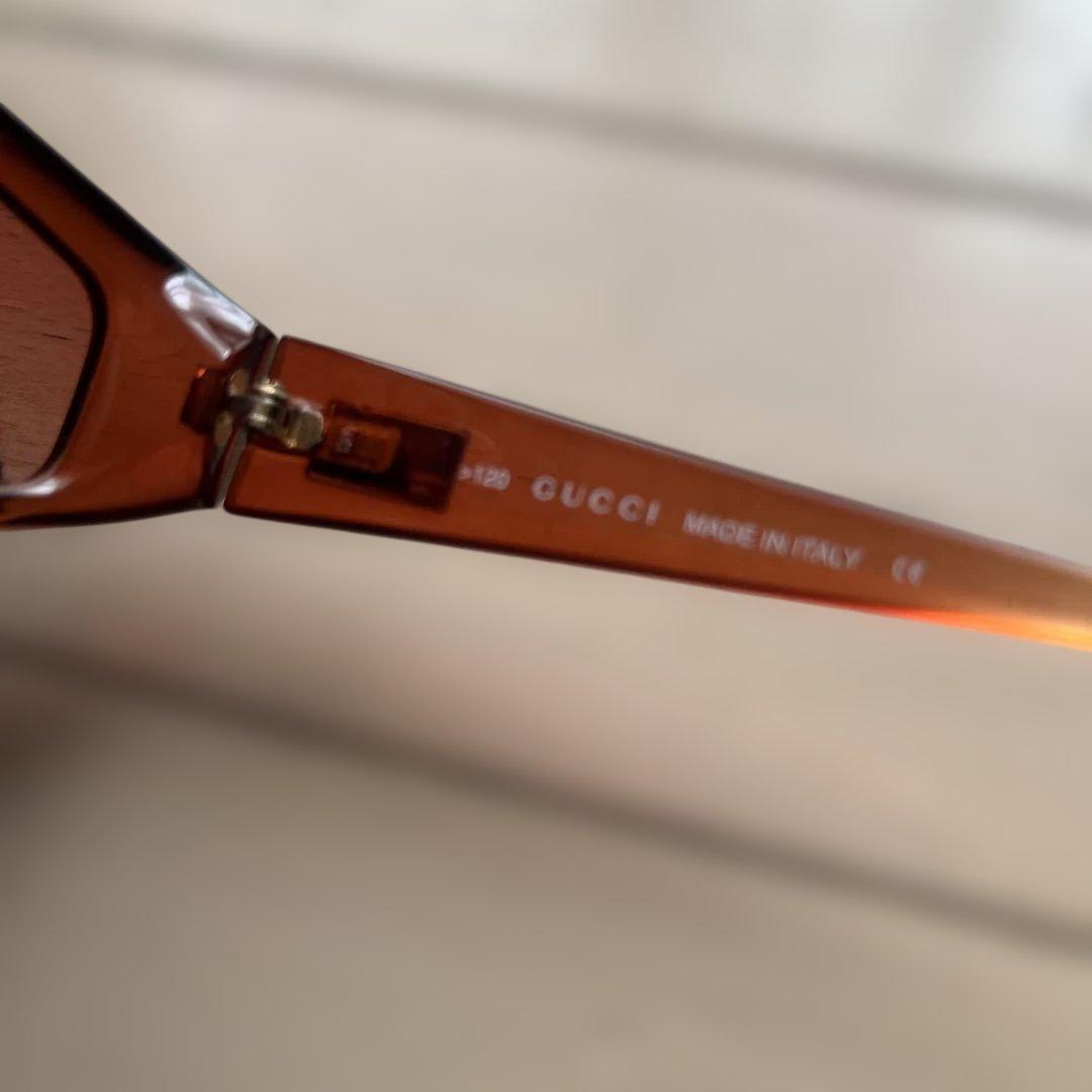 GUCCI ブラウンオーバーサイズサングラス