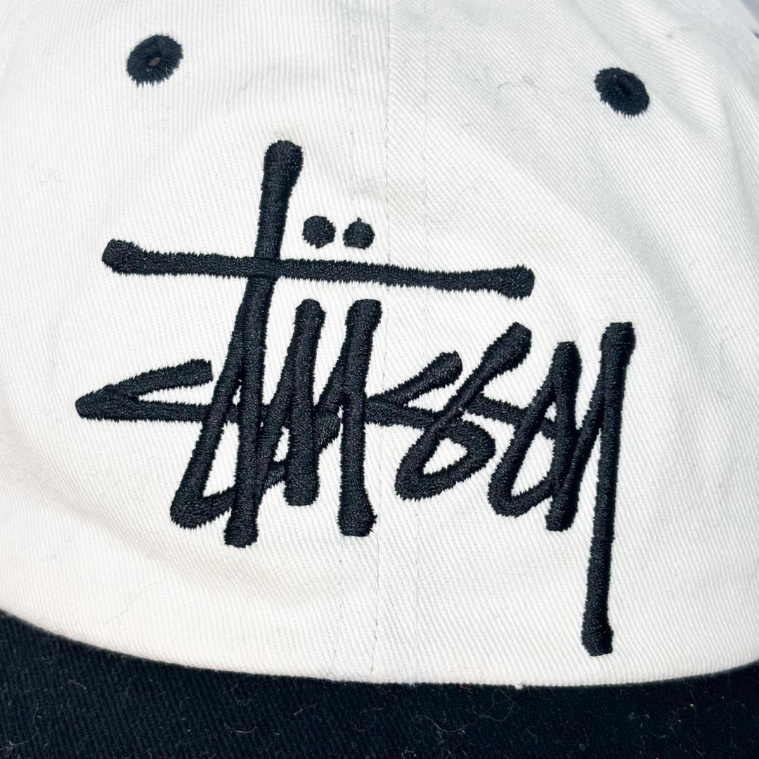 Stussy　ロゴ刺繍 キャップ あいみょん着用　　ブラック　ステューシー