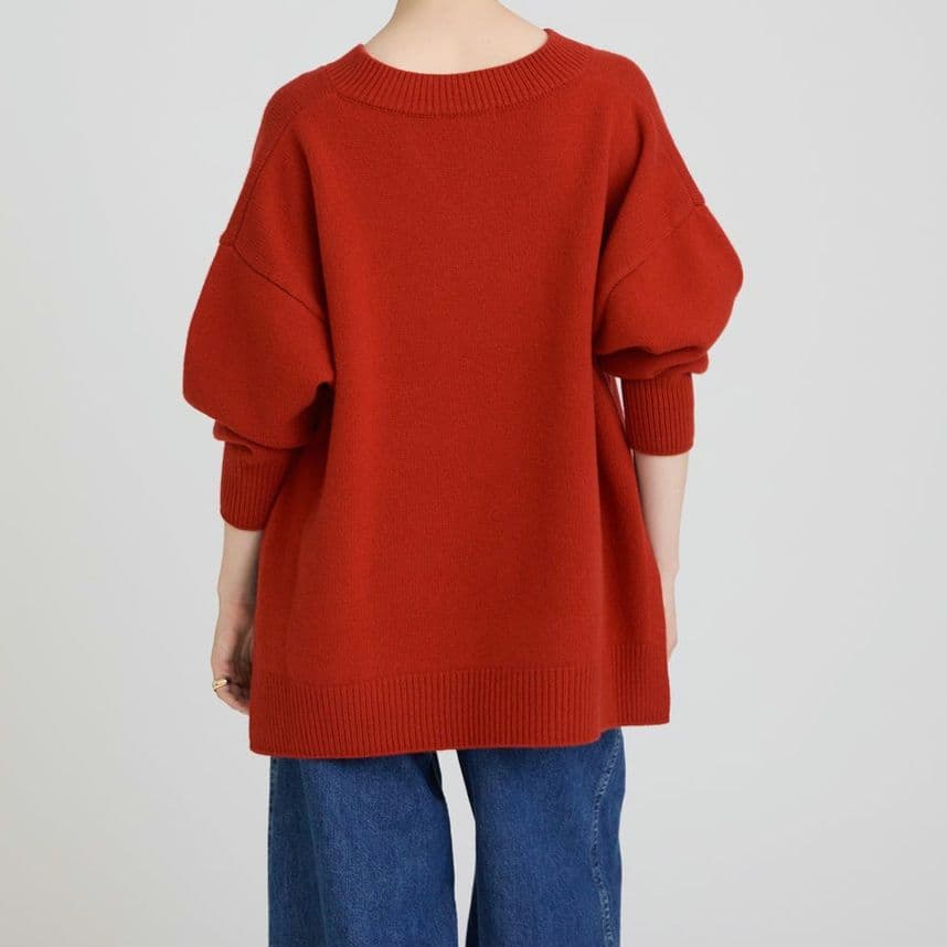 24AW/未使用/HOUSEOFLOTUS/ファインウールVネックプルオーバー