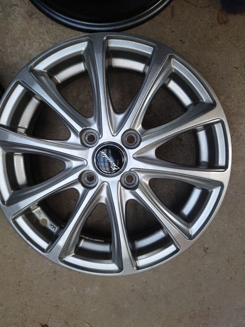 15インチアルミホイール　15x4.5j 4/100 インセット45　中古4枚