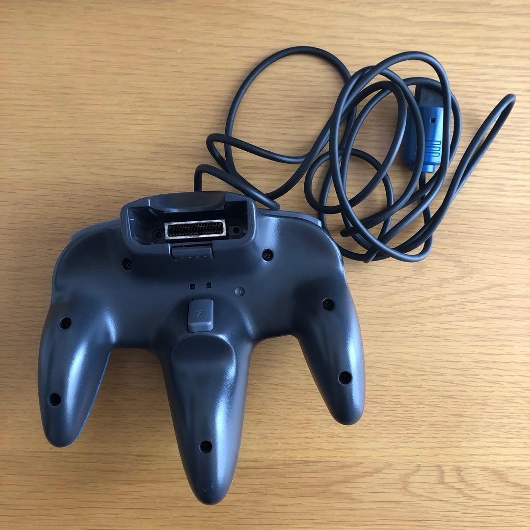 連射機能付き　Nintendo64 コントローラー　青色　アスキーパッド64