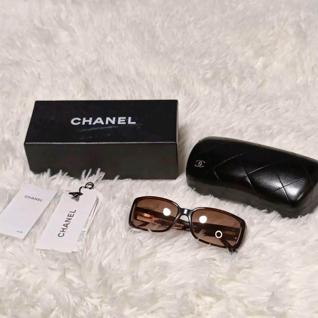 CHANEL シャネル 5111 カメリア サングラス ブラウン イタリア製