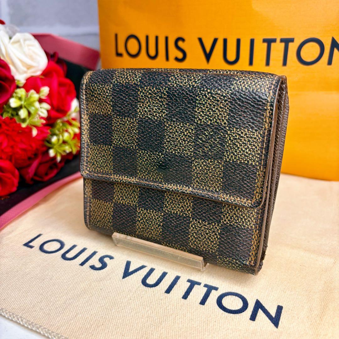 ✨美品✨ヴィトン ポルトモネビエカルトクレディ ダミエ Wホック 折財布