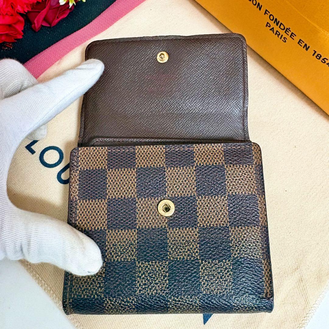 ✨美品✨ヴィトン ポルトモネビエカルトクレディ ダミエ Wホック 折財布