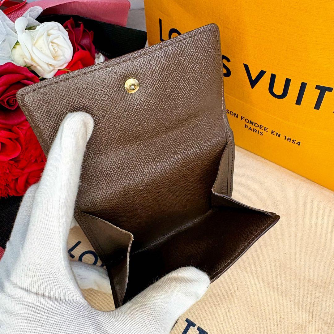 ✨美品✨ヴィトン ポルトモネビエカルトクレディ ダミエ Wホック 折財布