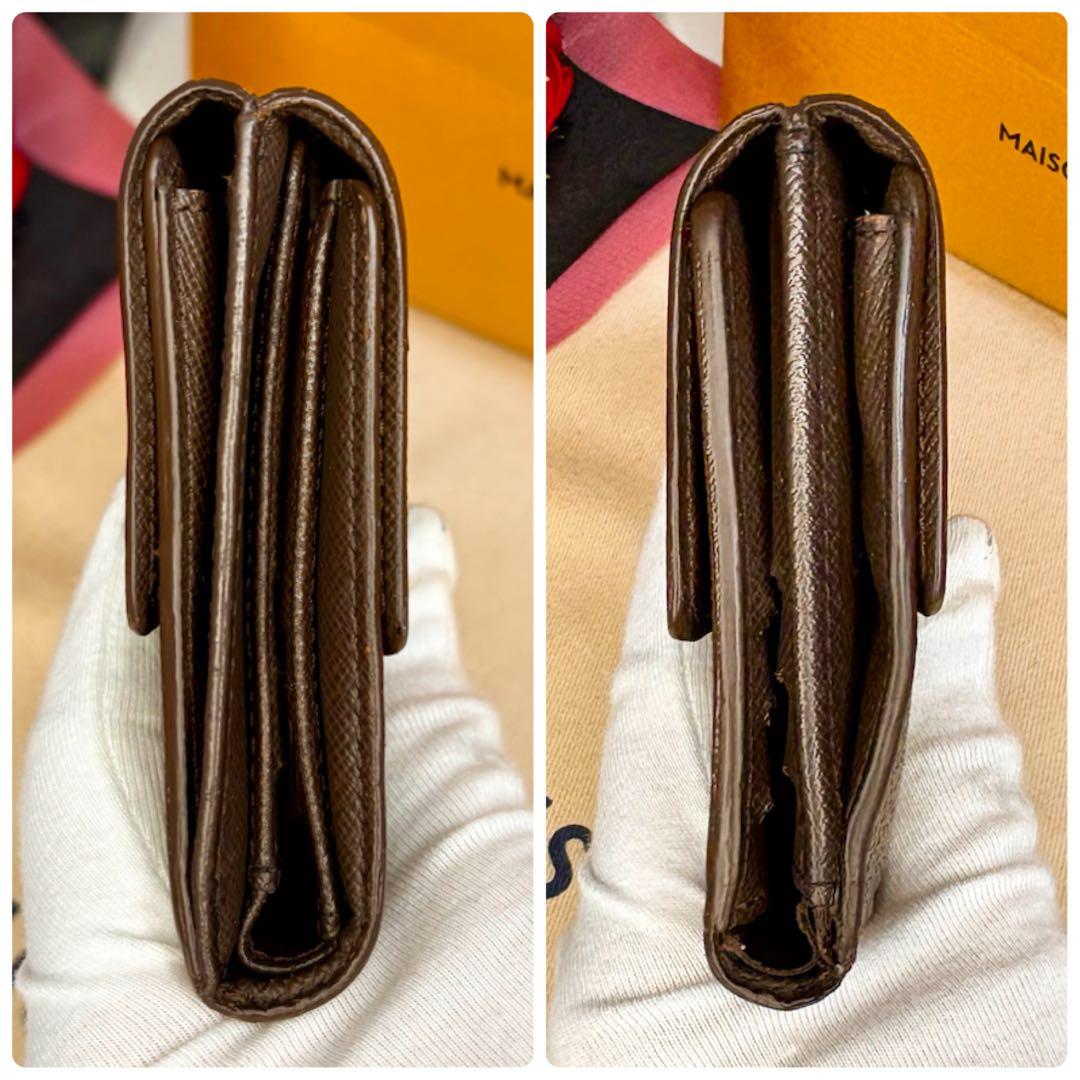 ✨美品✨ヴィトン ポルトモネビエカルトクレディ ダミエ Wホック 折財布