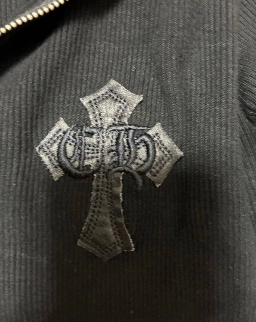 CHROME HEARTS クロムハーツ ハーフジップMサイズ ブラック