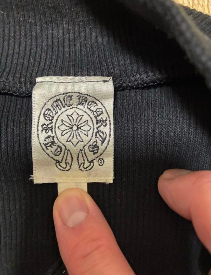 CHROME HEARTS クロムハーツ ハーフジップMサイズ ブラック