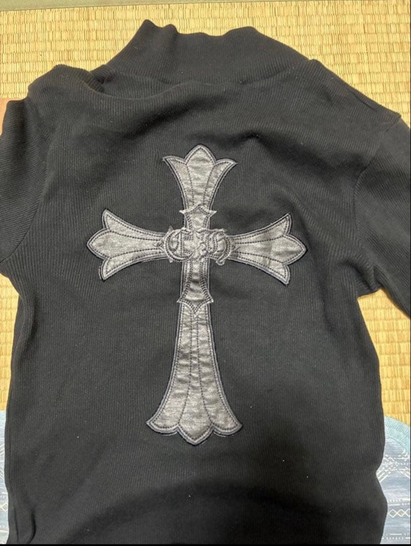 CHROME HEARTS クロムハーツ ハーフジップMサイズ ブラック