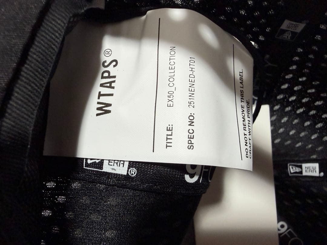 WTAPS 25SS 9FORTY/CAP/POLY.MESH.NEWERA 黒