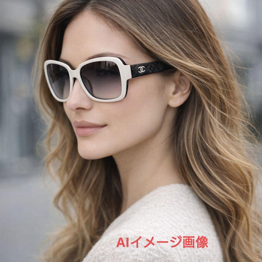 CHANEL シャネル サングラス 5124 ココマーク マトラッセ ホワイト