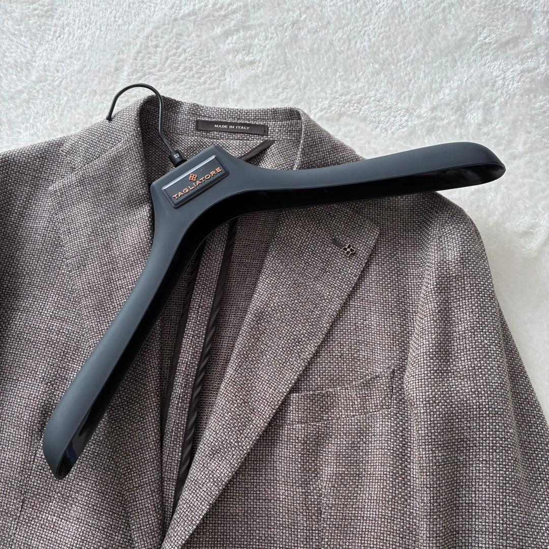 TAGLIATORE テーラードジャケット リネンウール ラペルピン付 52
