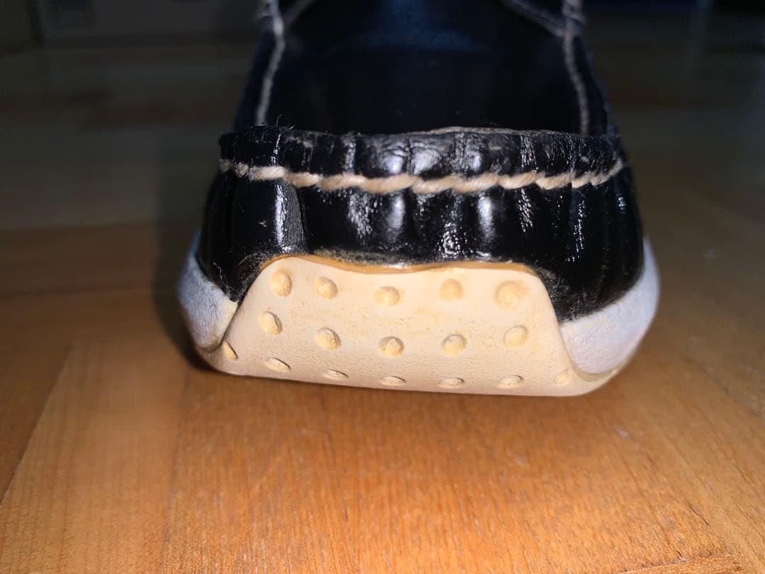 良品　visvim ビズビム ホックニー デッキシューズ US9.5 ブラック