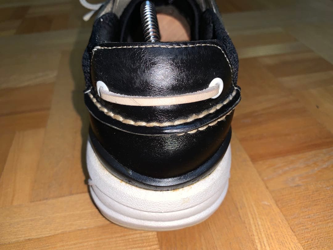良品　visvim ビズビム ホックニー デッキシューズ US9.5 ブラック